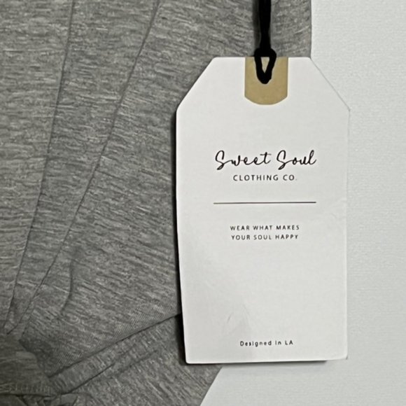 SWEET SOUL Gray Faith T-shirt Size L NWT - Picture 7 of 8